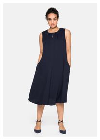 sheego Damen Abendkleid "Große Größen", blau, elegant, Gr. 50, unifarben, Obermaterial: 100% Viskose;Futter: 100% Polyester, Kleider, mit