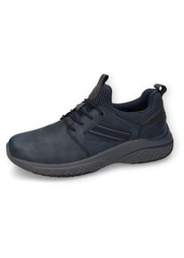 Herren Sneaker, Dockers by Gerli, Gr. 41, blau, Lederimitat, Mesh, casual, Schuhe, Freizeitschuh, Schnürschuh mit weich gepolsterter Innensohle