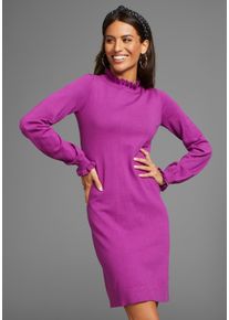 Laura Scott Damen Strickkleid, lila, feminin, Gr. 38, Strick, Obermaterial: 50% Viskose, 28% Polyester, 22% Polyamid, Kleider, festlich, lang,