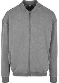 Urban Classics Herren Bomberjacke "Urban Classics Herren Washed Sweat Bomber", schwarz, casual, Gr. L, unifarben, 65% Baumwolle, 35% Polyester, Jacken