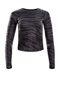 WINSHAPE Damen Langarmshirt "AET119LS", grau, Gr. XL, 85% Polyester, 15% Elasthan, Shirts, Cropped Functional Light and Soft