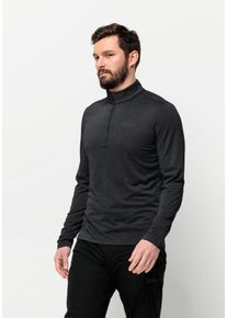 Jack Wolfskin Herren Stehkragenpullover "SKY THERMAL HZ M", schwarz, Gr. M, Hauptmaterial: 100% Polyester, Pullover