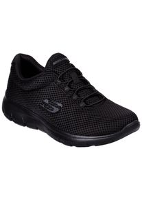 Skechers Damen Slip-On Sneaker "SUMMITS", Gr. 41, schwarz, Textil, unifarben, sportlich, Schuhe, Freizeitschuh, Halbschuh, Schlupfschuh mit