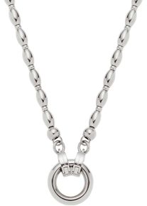 Leonardo Damen Charm-Kette "Halskette Lori Clip&Mix, 023740, 023741", 45, Edelstahl, L: 45cm B: 3mm, silber, Edelstahl, B:3mm, Halsketten