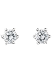 Vivance Damen Paar Ohrhänger "0.25 ct Diamant Brillant Ohrringe Ohrstecker aus 585 Weißgold", Damen, 0.25 ct, Diamanten, silber, Diamanten, Ohrringe,