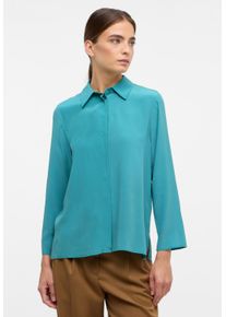 Eterna Damen Hemdbluse "LOOSE FIT", grün, casual, Gr. 34, 100% Seide, Blusen
