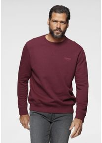 MAN'S WORLD MAN'S WORLD Herren Sweatshirt, rot, Basic, Gr. XL, meliert, angeraute Sweatware, Obermaterial: 60% Baumwolle, 40% Polyester, Sweatshirts, Langarm,