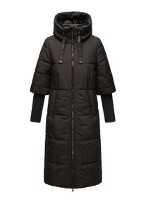Navahoo Damen Steppmantel "Ciao Miau XIV", schwarz, modisch, Gr. XS, Oberstoff: 100% Polyester, Futter: 100% Polyester, Wattierung: 100% Polyester,