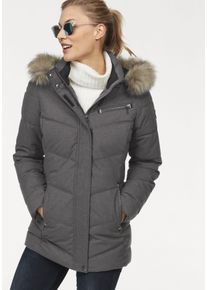 Polarino Damen Steppjacke, schwarz, sportlich, Gr. 46, Obermaterial: 100% Polyester. Futter: 100% Polyester. Besatz: 100% Polyester. Wattierung: 100%