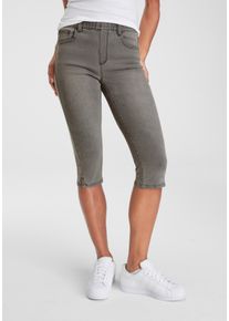 Arizona Damen Caprijeans "Ultra-Stretch", grau, Basic, Gr. 34, Denim/Jeans, Obermaterial: 74% Baumwolle, 24% Polyester, 2% Elasthan, Jeans, extra-eng