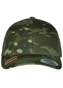 Flexfit Damen Flex Cap "Flexfit Unisex Retro Trucker Multicam", bunt, casual, 98% Baumwolle, 2% Elasthan, Caps