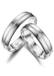 MARRYA Damen Trauring "Silber Ringe Trauringe Eheringe Partnerringe", 50, Silber 925 (Sterlingsilber), silber, Silber 925 (Sterlingsilber),