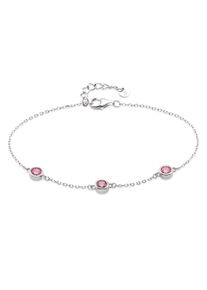 HECHTER PARIS Damen Armband "Schmuck Geschenk Silber 925 Armschmuck Armkette Ankerkette", Silber 925 (Sterlingsilber), bunt, Silber 925