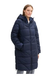 Tom Tailor Damen Steppmantel, blau, casual, Gr. L, unifarben, Steppware, Obermaterial: 100% Polyester. Futter: 100% Polyester, Mäntel, mit Kapuze