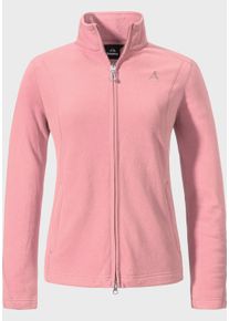 Schöffel SCHÖFFEL Damen Fleecejacke "Fleece Jacket Leona3", pink, sportlich, Gr. 46, Oberstoff: 100% Polyester, Jacken