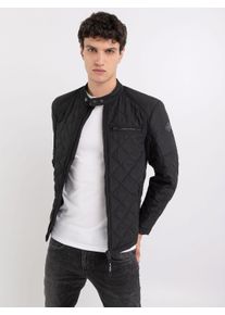 Replay Herren Steppjacke "Saber Mid", schwarz, casual, Gr. M, Obermaterial: 100% Polyester, Jacken