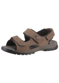 Waldläufer WALDLÄUFER Herren Riemchensandale "Denver", Gr. 11, braun, Nubukleder, sportlich, Schuhe, Sommerschuh, Klettschuh, Outdoorschuh, in komfortabler