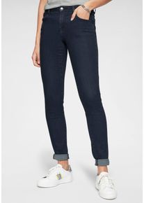 Tamaris Damen Skinny-fit-Jeans, blau, modisch, Gr. 44, Denim/Jeans, Obermaterial: 74% Baumwolle, 24% Polyester, 2% Elasthan, Jeans, schmale Beinform,