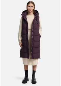 Marikoo Damen Steppweste "Narikaa", lila, Gr. XXL, Obermaterial: 100% Polyester; Innenmaterial: 100% Polyester, Westen, mit weichem Teddyfell