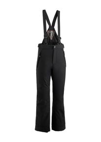 Maier Sports Kinder Skihose "Maxi slim", schwarz, Gr. 140, 100% Polyester, Hosen, Mitwachsend, warm, wasserdicht, schmaler Schnitt