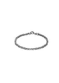 ZEEme Damen Armband "Silber 925 poliert Königskette 3mm breit", 19cm, Silber 925 (Sterlingsilber), weiß, Silber 925 (Sterlingsilber), Armbänder