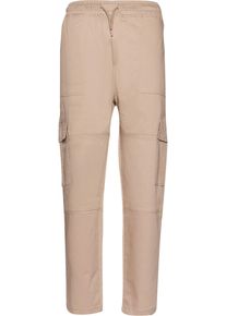 DEF Herren Cargohose "DEF Herren DEF Straight Cargopant", beige, Gr. XXL, unifarben, 98% Baumwolle, 2% Elasthan, Hosen