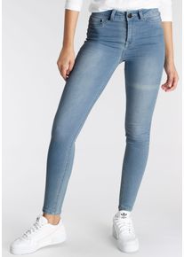 Arizona Damen Skinny-fit-Jeans "Ultra Stretch", blau, modisch, Gr. 34, Jeans, Obermaterial: 63% Baumwolle, 32% Polyester, 5% Elasthan, Jeans,