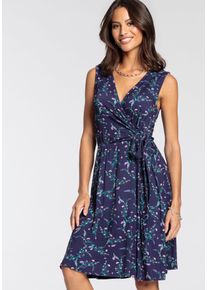 Laura Scott Damen Jerseykleid, blau, feminin, Gr. 40, Single Jersey, Obermaterial: 95% Viskose, 5% Elasthan, Kleider, für sommerliche Anlässe und