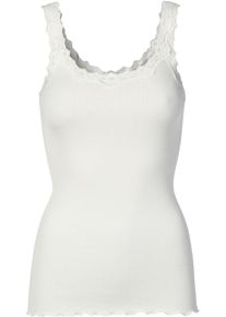 rosemunde Damen Tanktop "Babette Silk Top", Gr. XS, weiß, Feinripp, Obermaterial: 70% Seide, 30% Baumwolle, unifarben, casual, Tops, wunderschöner,