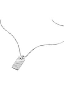 Calvin Klein Herren Edelstahlkette "CK METALLIC WAVES, 35100032, 35100033", Edelstahl, L: 64cm, silber, Edelstahl, Halsketten