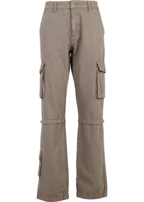 DEF Herren Cargohose "DEF Herren DEF Pocket Cargopant", grau, Gr. 33, unifarben, 98% Baumwolle, 2% Elasthan, Hosen