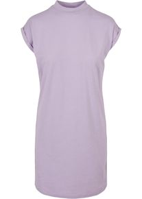 Urban Classics Damen Shirtkleid "Urban Classics Damen Ladies Turtle Extended Shoulder Dress", lila, klassisch, Gr. XS, unifarben, 100% Baumwolle,