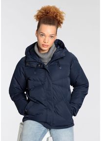 Polarino Damen Daunenjacke, blau, sportlich, Gr. 36, Obermaterial: 100% Polyester. Futter: 100% Polyester. Wattierung: 90% Daunen, 10% Federn,