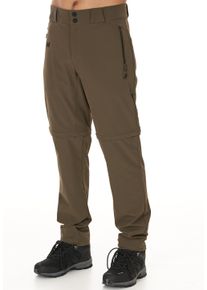 WHISTLER Herren Outdoorhose "Gerdi", braun, casual, Gr. L, unifarben, 92% Polyester, 8% Elasthan, Hosen, zur Verwendung als Hose oder Shorts dank