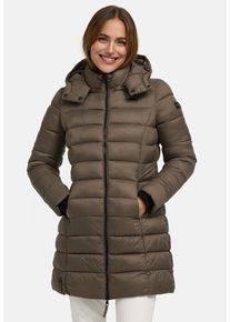Marikoo Damen Steppmantel "Abendsternchen", braun, casual, Gr. S, Oberstoff: 100% Nylon, Futter: 100% Polyester, Wattierung: 100% Polyester,
