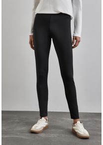 Street One Damen Leggings, schwarz, casual, Gr. 40, unifarben, Stoff, 92% Polyester, 8% Elasthan, Hosen, mit Stretchanteil
