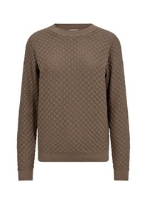 Freequent Damen Strickpullover "FQDODO", beige, casual, Gr. XL, unifarben, Strick, Obermaterial: 100% Baumwolle, Pullover, mit feinster Lochstickerei