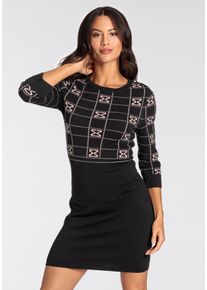 Melrose Damen Strickkleid, rosa, feminin, Gr. 40, Feinstrick, Obermaterial: 70% Viskose, 30% Polyamid, Kleider, für Sommer und Party, Mini-Länge,