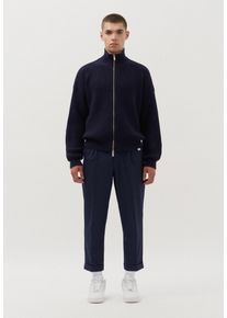 Herren Strickjacke "Studio", blau, Gr. XS, STUDIO SEIDENSTICKER, unifarben, 100% Wolle, Strickjacken, Sweater Uni