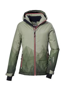 Killtec Kinder Skijacke "KSW 328 GRLS SKI JCKT", grün, sportlich, Gr. 128, Oberstoff: 100% Polyester, Futter: 100% Polyester, Wattierung: 100%