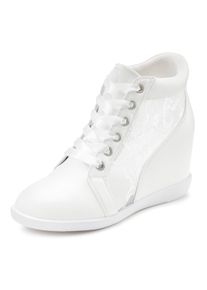Lascana Damen Sneaker, Gr. 36, weiß, Obermaterial: 100% Lederimitat. Futter: 100% Lederimitat. Decksohle: 100% Lederimitat. Laufsohle: 100%