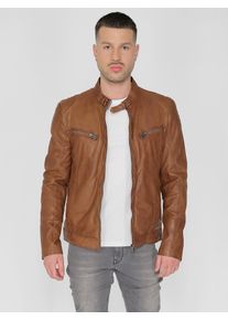 Mustang Herren Lederjacke "31021312", braun, Gr. XL, Obermaterial: 100% Leder, Lamm / Innenfutter: 100% Baumwolle / Ärmelfutter: 100% Polyester,
