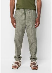 Jack Wolfskin Herren Outdoorhose "SANDROUTE PANTS M", grün, Gr. M, OBERSTOFF 55% HANF, 45% BAUMWOLLE FUTTER 65% POLYESTER, 35% BAUMWOLLE, Hosen