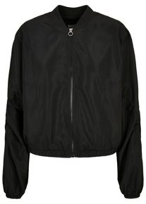 Urban Classics Damen Anorak "Urban Classics Damen Ladies Recycled Batwing Bomber Jacket", schwarz, casual, Gr. XL, unifarben, 63% Polyester, 37%