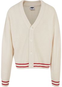 Urban Classics Herren Strickjacke "Urban Classics Herren Sporty Boxy Cardigan", beige, Gr. XXL, unifarben, 95% Polyacryl, 5% Polyamid, Strickjacken
