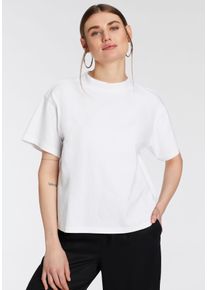 OTTO products Damen T-Shirt "GOTS zertifiziert - CIRCULAR COLLECTION", weiß, Basic, Gr. 44, unifarben, clean, Obermaterial: 100% Baumwolle, Shirts,