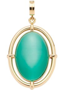 Leonardo Damen Charm-Einhänger "Anhänger Linda Clip&Mix, 023605", gold, Edelstahl, Charms, mit Cat ́s Eye