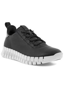 Ecco Damen Slip-On Sneaker "GRUUV W", Gr. 41, schwarz, Leder, sportlich, Schuhe, Freizeitschuh, Halbschuh, Slipper mit ergonomischer Fluidform Sohle