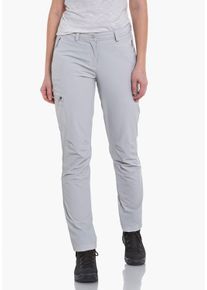 Schöffel SCHÖFFEL Damen Outdoorhose "Outdoor-Hose", grau, sportlich, Gr. 18, Oberstoff: 89% Nylon, 11% Elasthan, Hosen