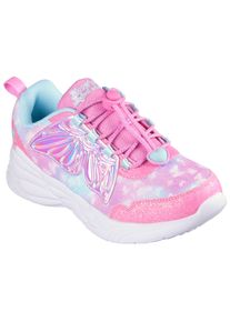 Skechers Kinder Sneaker "DREAM RACER", Gr. 35, rosa, Lederimitat, sportlich, Schuhe, Schlupfschuh, Slip-On Sneaker mit buntem Motiv